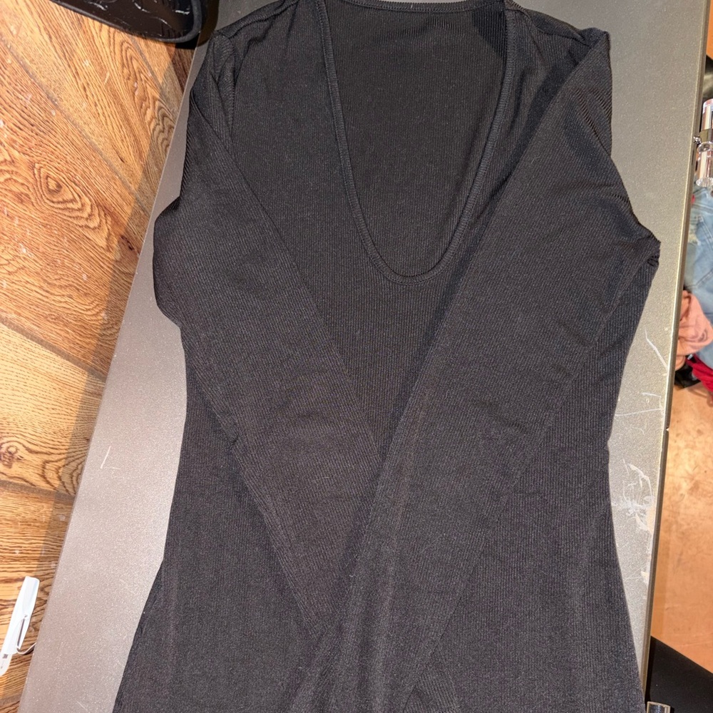 Elegant Black Long Sleeve Jumpsuit